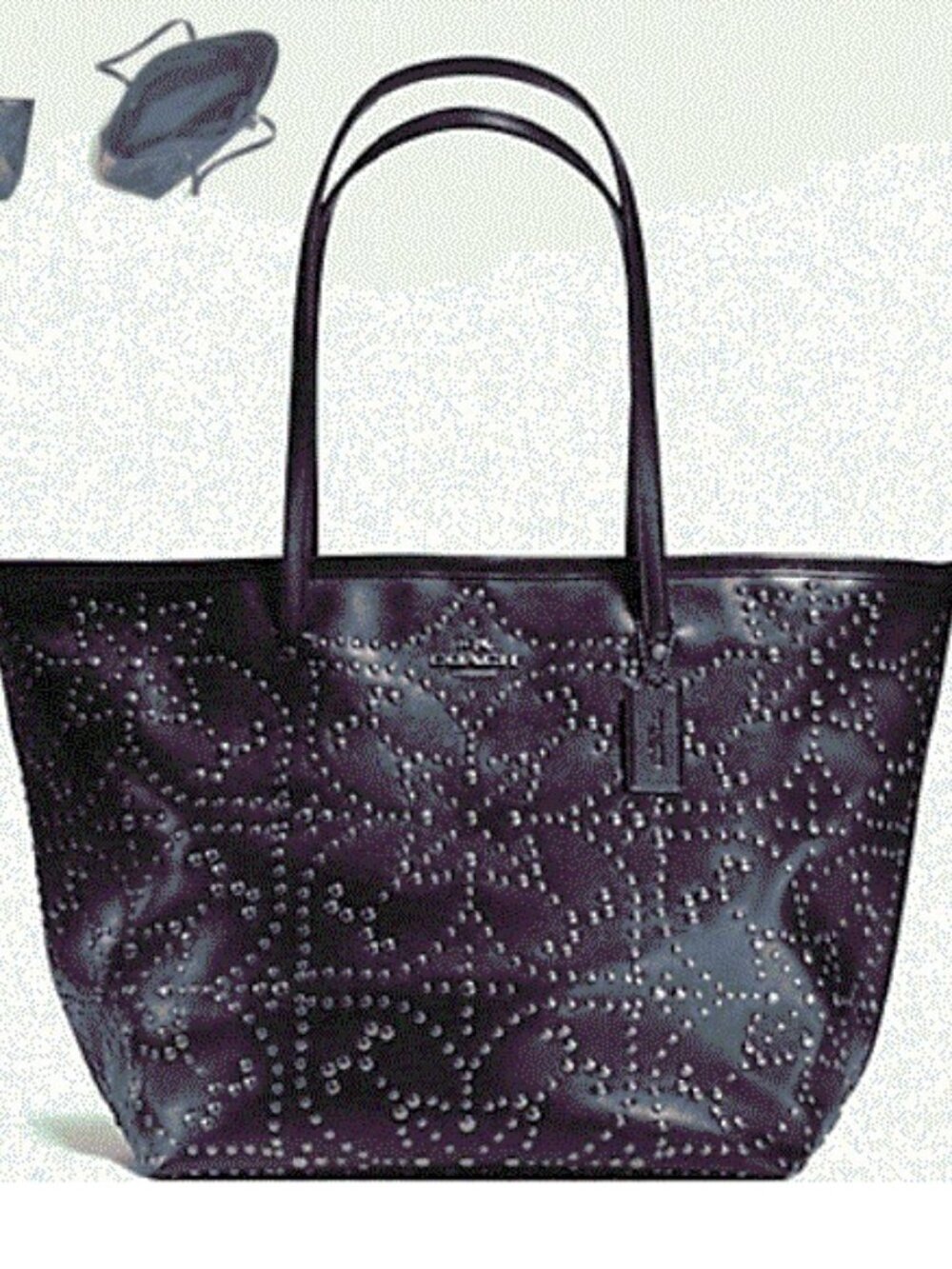 Authentic COACH Limited Edition Black Tote Bag & Purse Set (F53139 & F35163)